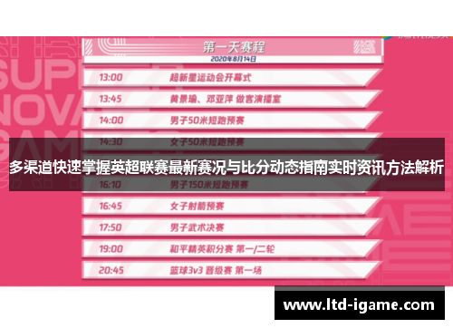 多渠道快速掌握英超联赛最新赛况与比分动态指南实时资讯方法解析